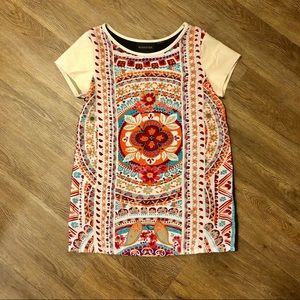 MINKPINK // T-shirt Dress w/ Faux Leather Sleeves